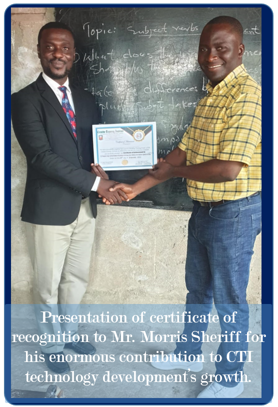 presentation of award